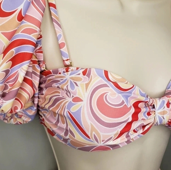 Quintsoul 3-way Bikini Top - Danixa Bandeau Top With Removable Sleeves NWT - Picture 8 of 14